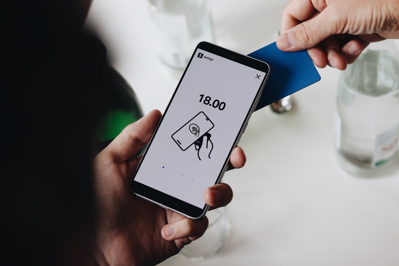 Phone showing a secure download limit interface